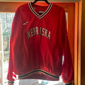 Vintage Reebok Y2K University of Nebraska Pullover!
